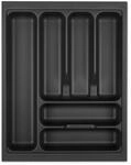 SOTECH Orga-Box VIII Besteckeinsatz 361 x 480 x 55 mm Lavagrau mit Perlstruktur F&uuml;r
