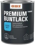 OBI Premium Buntlack Tribrid Tiefschwarz seidenmatt 125 ml