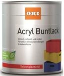 OBI Acryl Buntlack Lichtgrau seidengl&auml;nzend 500 ml
