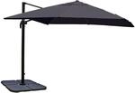 MCW Ampelschirm A96 3,5x3,5m Anthrazit mit St&auml;nder