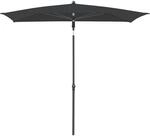 Doppler Balkonschirm 200 cm x 120 cm Anthrazit mit Hand&ouml;ffner