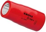 Knipex 1X Steckschl&uuml;sseleinsatz Doppel Sechskant Mit Innenvierkant 1 2 Zoll 98479