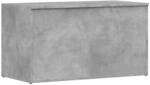 vidaXL Aufbewahrungstruhe Betongrau 84x42x46 cm Holzwerkstoff