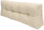 Beautissu ECO Elements Palettenkissen R&uuml;cken 120x40x10cm Natur