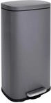 Svita TQ30 M&uuml;lleimer 30L Treteimer Abfallbeh&auml;lter Softclose Deckel Grau