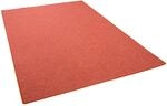 Snapstyle Feinschlingen Velour Teppich Strong Terrakotta 160x160cm