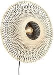 QAZQA Orientalische Wandleuchte Rattan 50 cm mit Stecker Rina