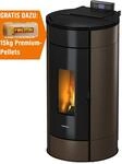 Freepoint Pelletofen Globe Stahl Braun 10,5 kW mit Automatik