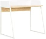 vidaXL Schreibtisch Wei&szlig; und Eiche 90x60x88 cm 20265