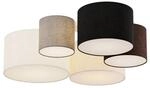 Lindby Deckenlampe Laurenz 9626910 Modern in Alu aus Textil 5-flammig E27