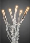 Konstsmide Micro LED Lichterkette 50 bernsteinfarbene LEDs transp. Kabel innen