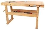 Rikta Buchenholz-Hobelbank mit variablem Schraubstock (HxBxT) 83 x 140 x 50 cm