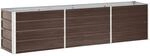 vidaXL Garten-Hochbeet Stahl 240x40x45 cm Braun 661660