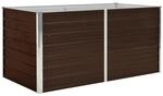 vidaXL Hochbeet Braun 160 x 80 x 77 cm Stahl 660616
