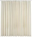vidaXL Verdunkelungsvorhang mit Haken Samt Creme 290 x 245 cm