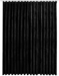 vidaXL Verdunkelungsvorhang mit Haken Samt Schwarz 290 x 245 cm