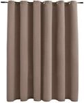 vidaXL Verdunkelungsvorhang mit Metall&ouml;sen Taupe 290 x 245 cm 134437