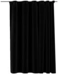 vidaXL Verdunkelungsvorh&auml;nge mit Haken Leinenoptik Schwarz 290x245cm