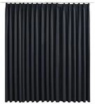 vidaXL Verdunkelungsvorhang mit Haken Schwarz 290 x 245 cm