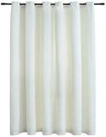 vidaXL Verdunkelungsvorhang mit Metall&ouml;sen Samt Creme 290 x 245 cm