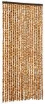 vidaXL Insektenschutz-Vorhang Ocker und Wei&szlig; 90x220 cm Chenille 325458