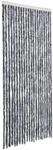 vidaXL Insektenschutz-Vorhang Silbern 90x220 cm Chenille 284286