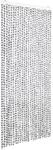 vidaXL Insektenschutz-Vorhang Hell- und Dunkelgrau 100x220 cm Chenille 325456