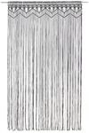 vidaXL Makramee Vorhang Anthrazit 140x240 cm Baumwolle Modell 1