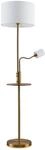Lindby Stehlampe Aovan 9627406mit USB Anschluss Modern in Bronze aus Metall 1-flammig