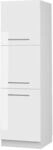 Vicco Herdumbauschrank Fame-Line Herdschrank Wei&szlig; Hochglanz/Wei&szlig; 60 cm