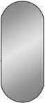 vidaXL Wandspiegel Schwarz 70x30 cm Oval 348205
