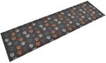 vidaXL K&uuml;chenteppich Waschbar Pfoten 45x150 cm Samt 136573