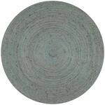 vidaXL Teppich Handgefertigt Jute Rund 150 cm Olivgr&uuml;n 133670