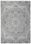 vidaXL Outdoor-Teppich Flachgewebe 160x230 cm Blaues Muster 340832
