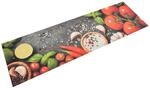 vidaXL K&uuml;chenteppich Waschbar Gem&uuml;se 45x150 cm Samt 136537