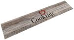 vidaXL K&uuml;chenteppich Waschbar Cooking Grau 60x300 cm Samt 136548