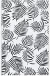 vidaXL Outdoorteppich Wei&szlig; Und Schwarz 120x180 Cm Pp 643945