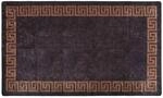 vidaXL Teppich Waschbar Schwarz und Golden 190x300 cm Rutschfest 337932