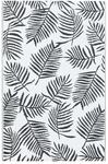 vidaXL Outdoorteppich Wei&szlig; Und Schwarz 190x290 Cm Pp 643947