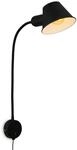 Briloner Bettleuchte Schwenkbar Schalter &Oslash; 8 cm x 55 cm Schwarz