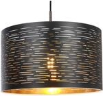 Globo Pendelleuchte Tunno Metall Schwarz