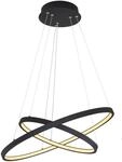 Globo LED-H&auml;ngeleuchte Ralph Schwarz &Oslash; 51 cm