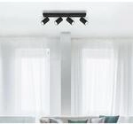 Globo Strahler Robby 4-flammig Schwarz matt 560 x 60 x 120 mm