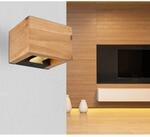 Globo LED-Wandleuchte Alina 1-flammig Dunkelbraun 132 x 98 mm