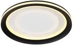 Globo LED-Deckenleuchte Clarino Schwarz Wei&szlig; &Oslash; 30 cm
