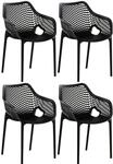CLP 4er Set St&uuml;hle Air XL Schwarz