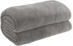 vidaXL Gewichtsdecke mit Bezug Grau 155x220 cm 7 kg Stoff