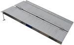 TRUTZHOLM Rollstuhlrampe Klappbar 122 cm Traglast 272 kg Alu Grau Geriffelt