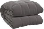vidaXL Gewichtsdecke Grau 138x200 cm 6 kg Stoff Modell 1