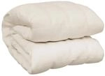vidaXL Gewichtsdecke Hellcreme 152x203 cm 11 kg Stoff